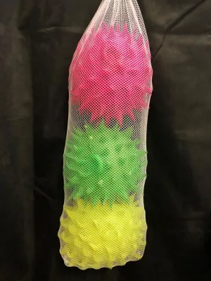 JUMBO SIZED Large Light-Up LED Meteors - 3 Set! Bounce, Throw and Catch! RETAILS $25 US 