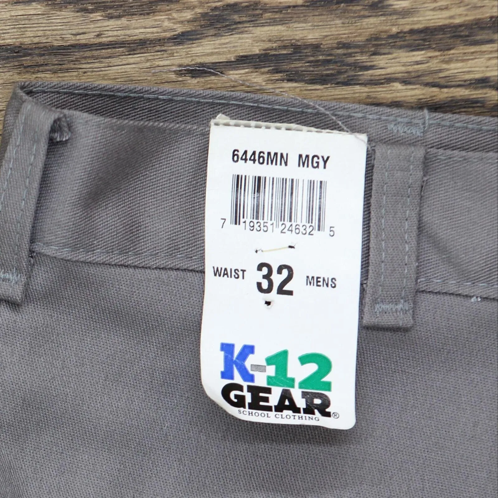 K12 Gear Mens Dress School Shorts with Pockets 1663caac0ae241 Gray 32
