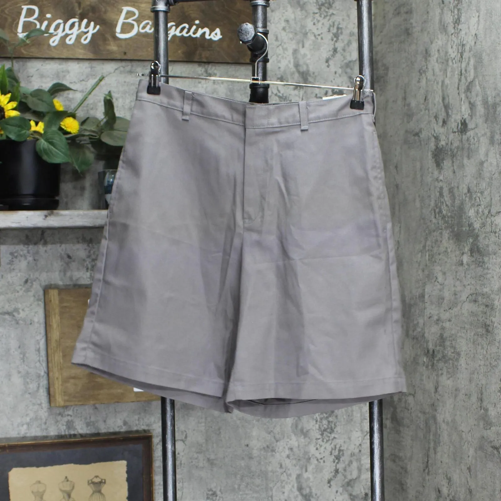 K12 Gear Mens Dress School Shorts with Pockets 1663caac0ae241 Gray 32