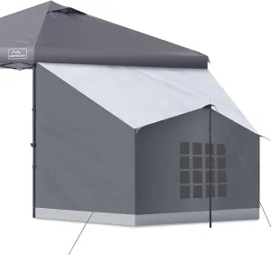 KAMPKEEPER Side Tent,Camping Tent for 10' x 10' Pop Up Canopy, Easy Set Up Gazebo,Compatible with 10' Wide Canopy Tents