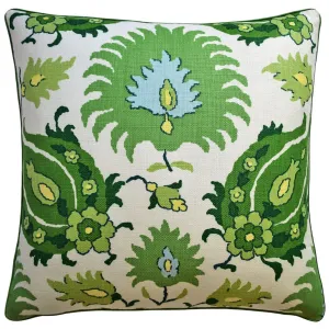 Kashmiri Pillow (Leaf/Aloe)