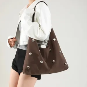 Kathy Marble Suede Tote Bag