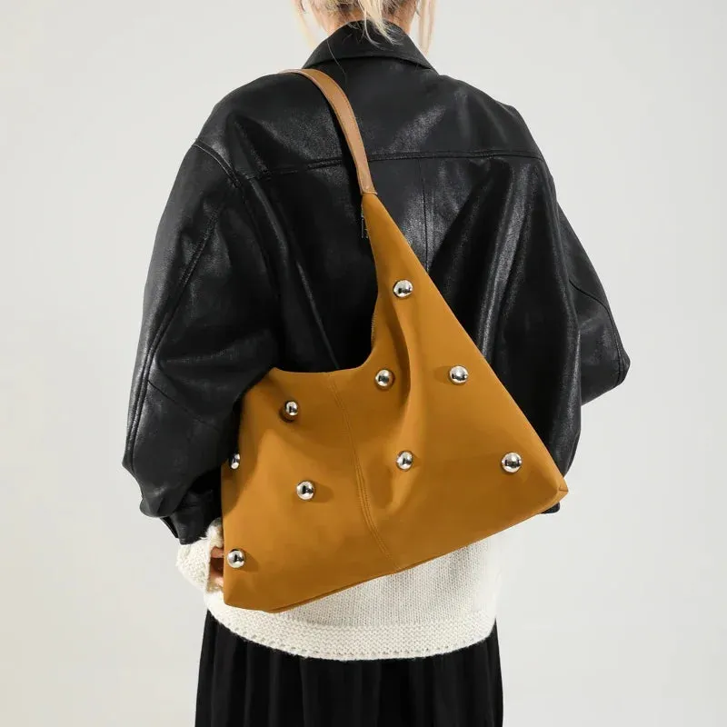 Kathy Marble Suede Tote Bag