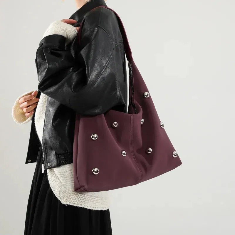 Kathy Marble Suede Tote Bag