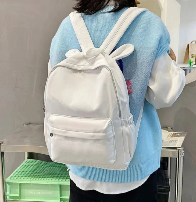 Kawaii Custom Name Bunny Backpack 🐰✨ | Personalized Colorful School Bag for Kids 🎒💖 | Lightweight & Spacious!