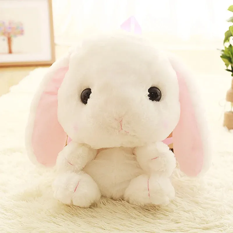 Kawaii Long Ear Rabbit Plush Backpack 🐰🎒 | Cute Crossbody & Coin Purse Doll for Girls | Adorable Gift Idea!