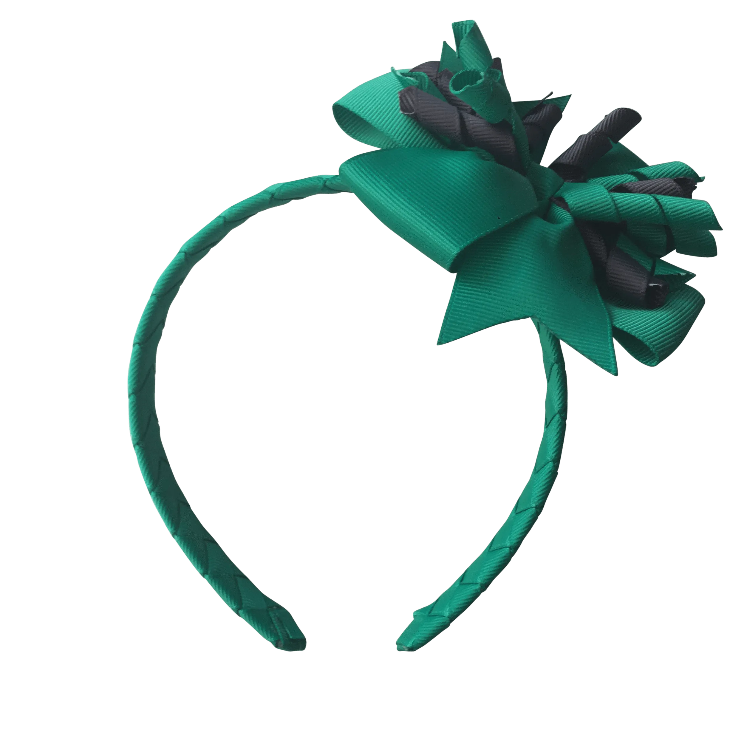 Kelly Green & Charcoal Grey Hair Accessories