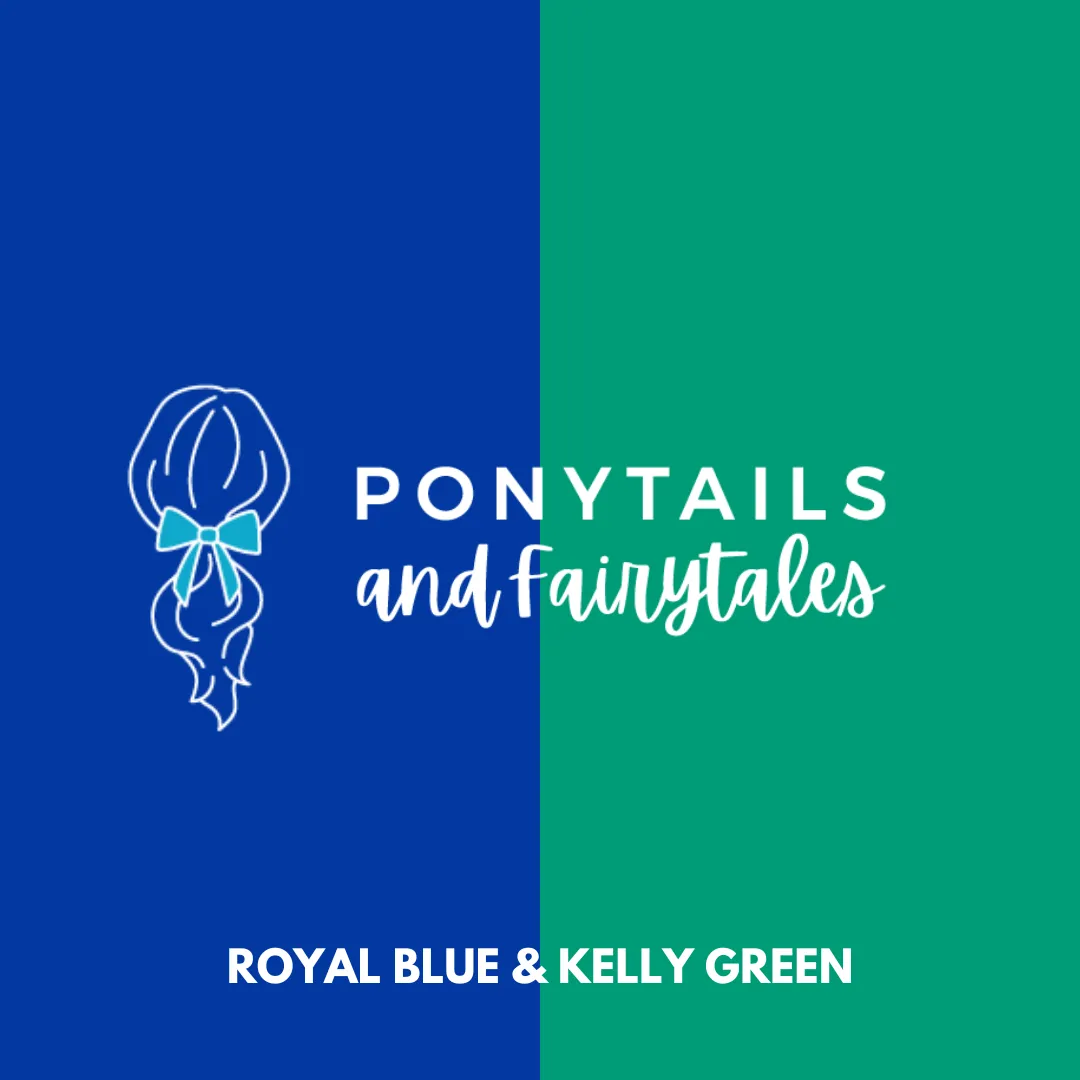 Kelly Green & Royal Blue Hair Accessories
