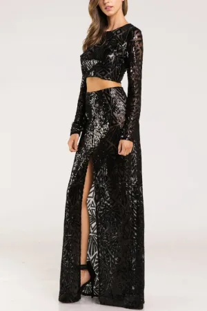 KENNEDY SEQUIN CROP TOP*