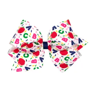 King School Print Bow - ABC Confetti