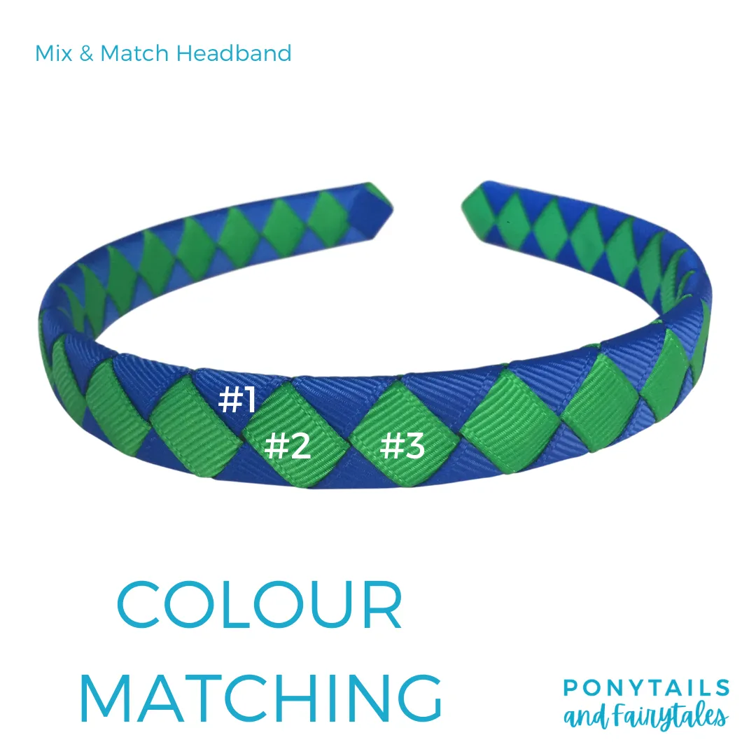 Kiwi Green & Navy Hair Accessories