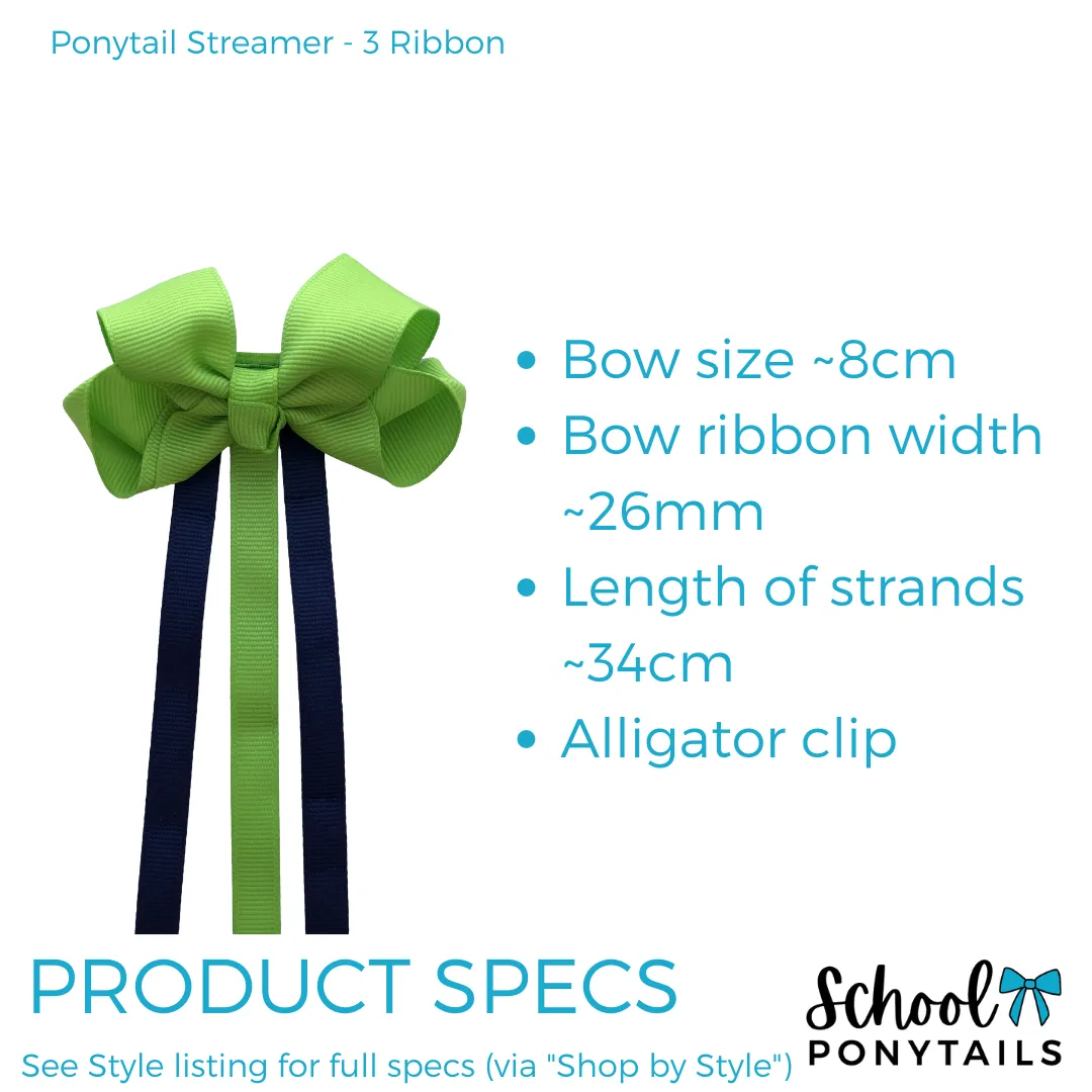 Kiwi Green & Navy Hair Accessories