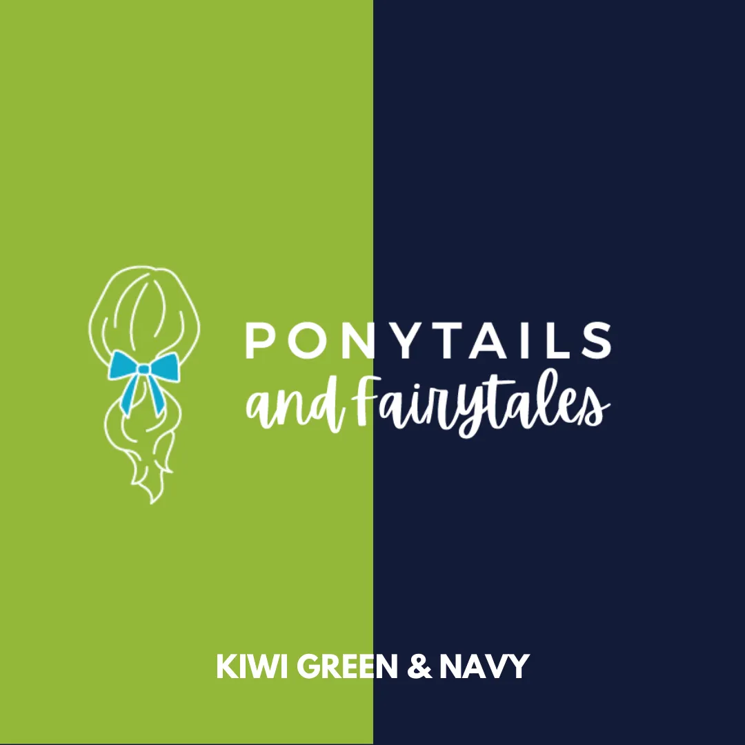 Kiwi Green & Navy Hair Accessories