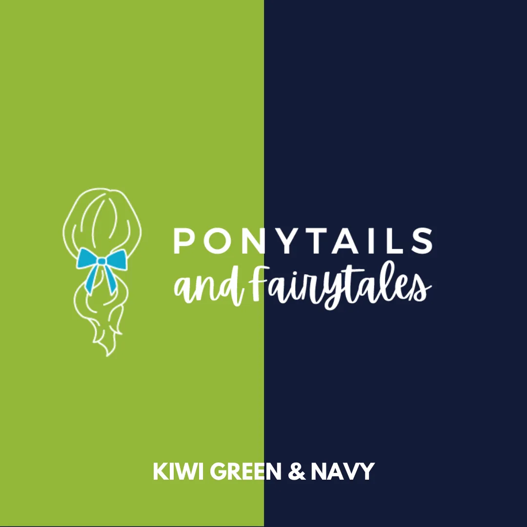 Kiwi Green & Navy Hair Accessories