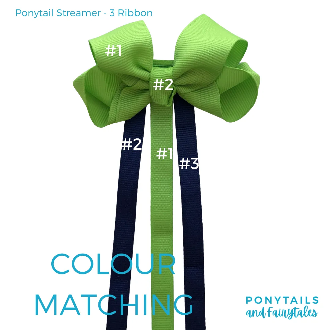 Kiwi Green & Navy Hair Accessories