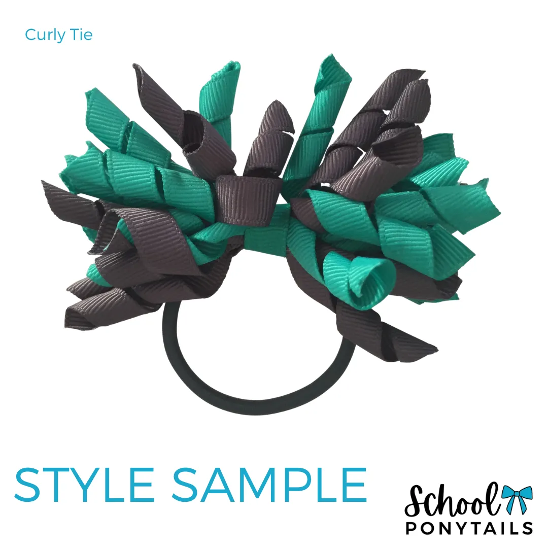 Kiwi Green & Navy Hair Accessories