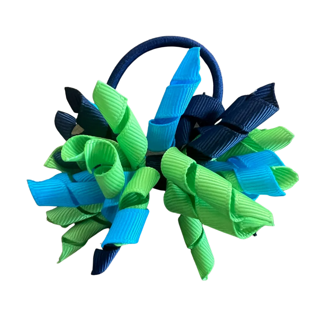 Kiwi Green & Turquoise & Navy Hair Accessories