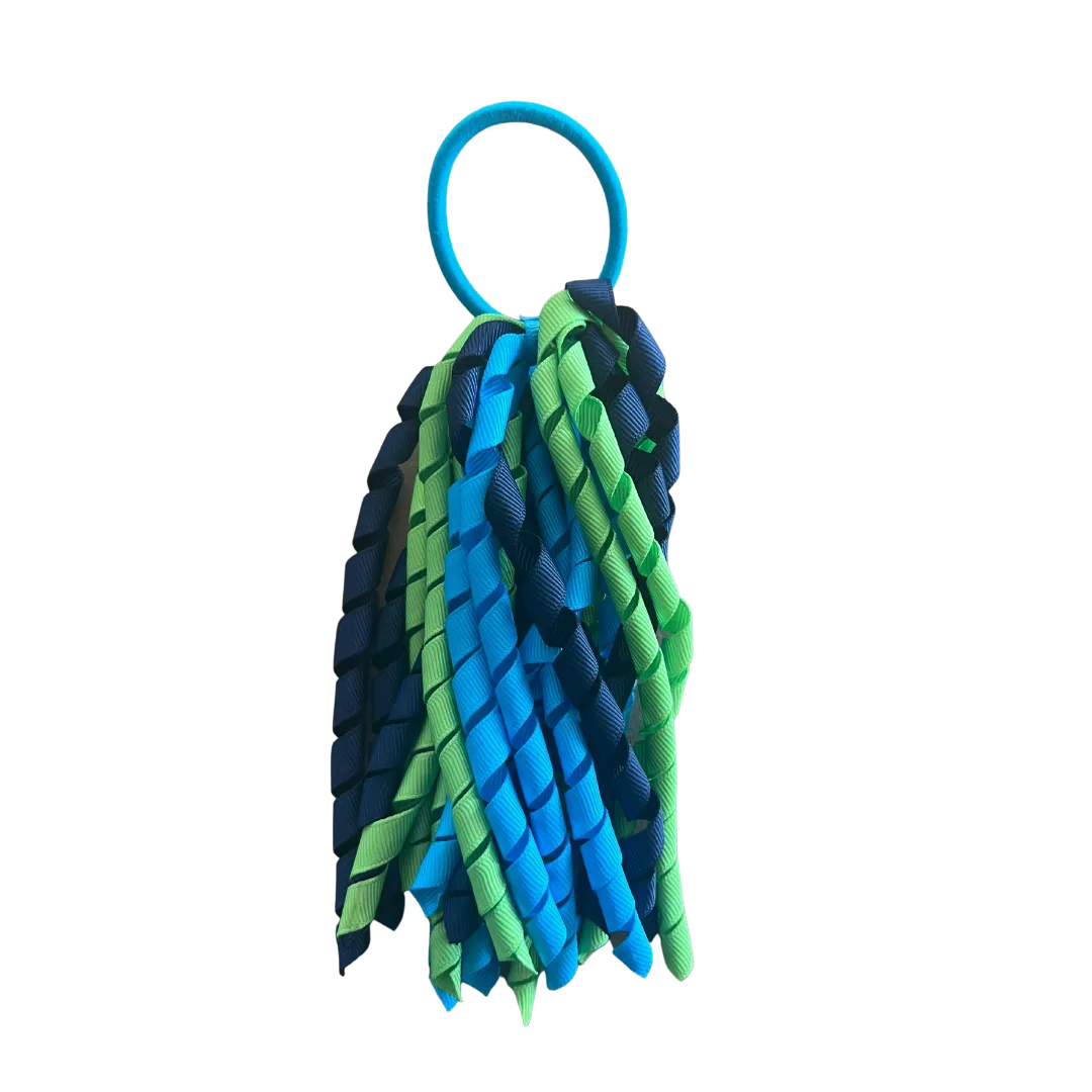 Kiwi Green & Turquoise & Navy Hair Accessories