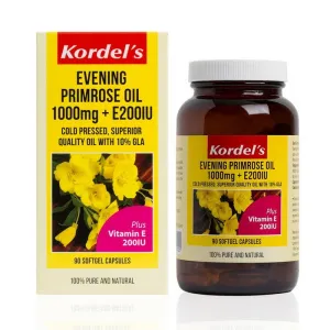 Kordel’s Evening Primrose Oil 1000 mg   E200 IU C90