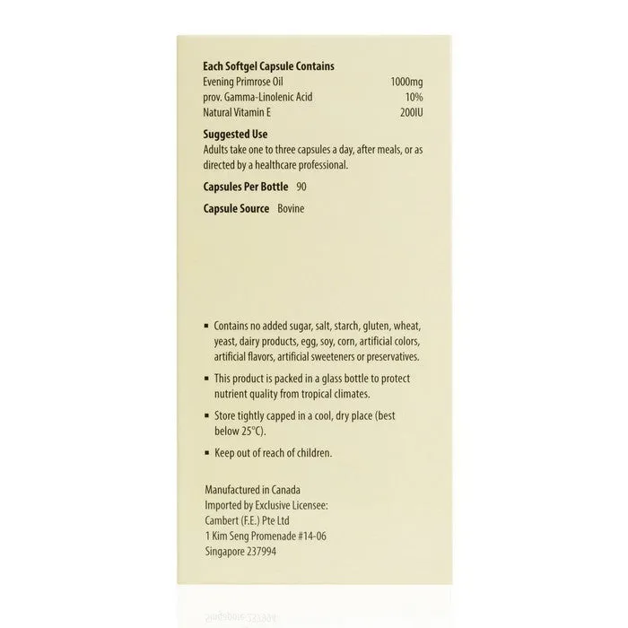 Kordel’s Evening Primrose Oil 1000 mg   E200 IU C90