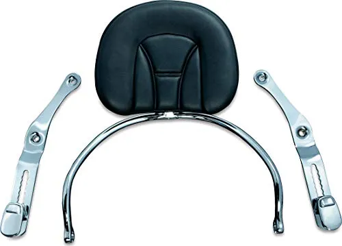 Kuryakyn 8930 Motorcycle Accessory: Revolution Driver Seat Backrest Pad with Removable Storage Pouch for 2012-17 Honda Gold Wing GL1800 Motorcycles, Chrome/Black