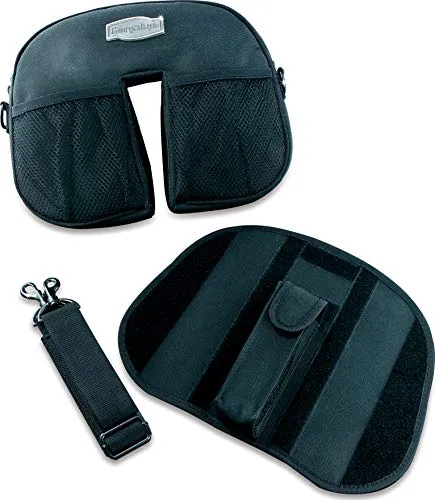 Kuryakyn 8930 Motorcycle Accessory: Revolution Driver Seat Backrest Pad with Removable Storage Pouch for 2012-17 Honda Gold Wing GL1800 Motorcycles, Chrome/Black
