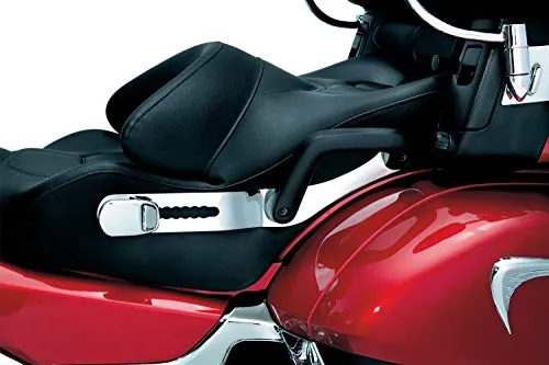Kuryakyn 8930 Motorcycle Accessory: Revolution Driver Seat Backrest Pad with Removable Storage Pouch for 2012-17 Honda Gold Wing GL1800 Motorcycles, Chrome/Black