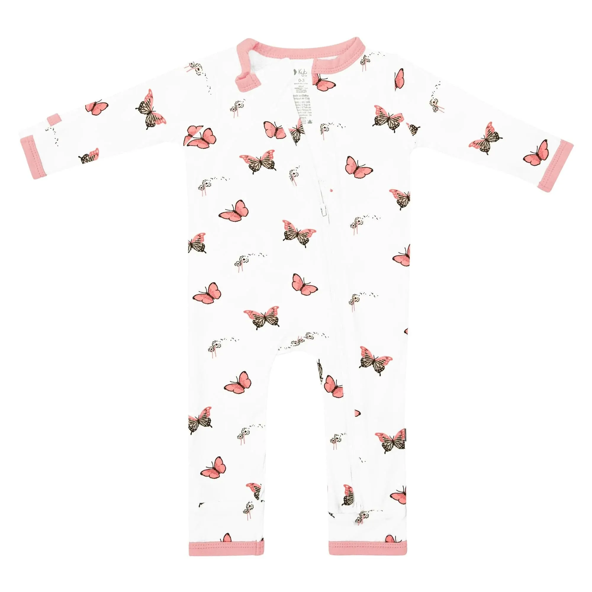 Kyte Baby Zippered Romper - Butterfly