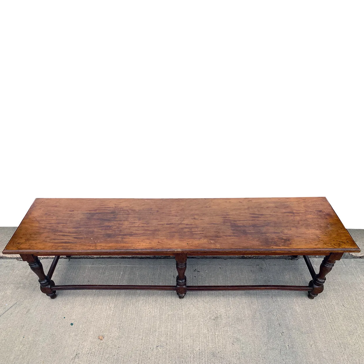 Large Anglo Indian Rosewood and Satinwood Bench / Low Table