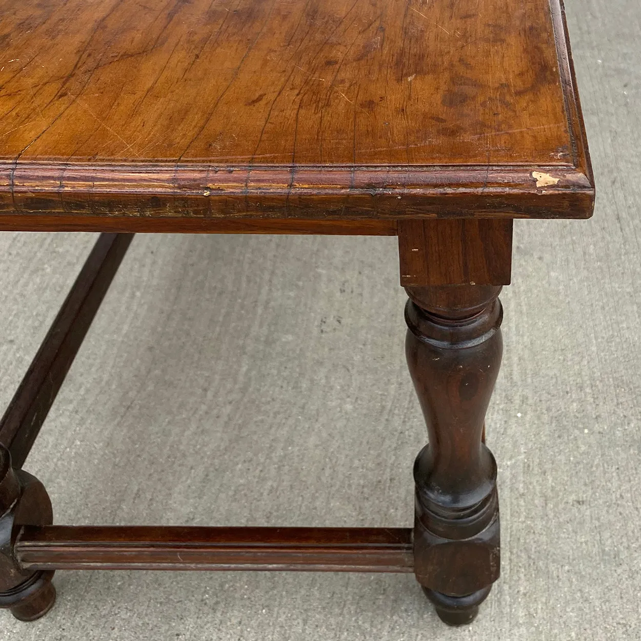 Large Anglo Indian Rosewood and Satinwood Bench / Low Table