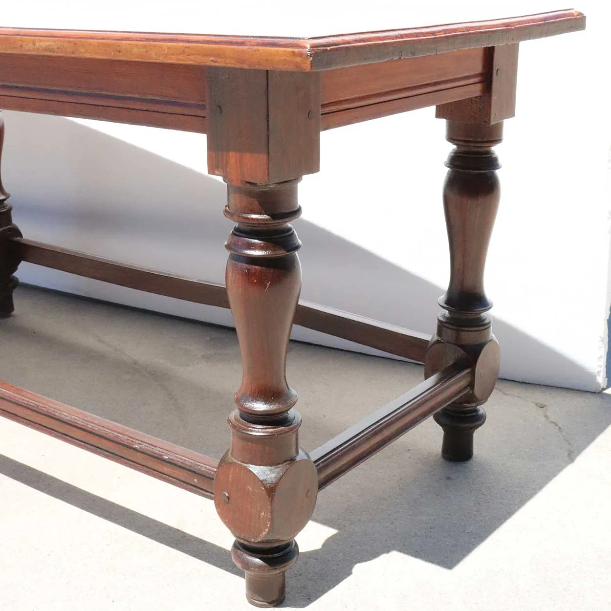 Large Anglo Indian Rosewood and Satinwood Bench / Low Table