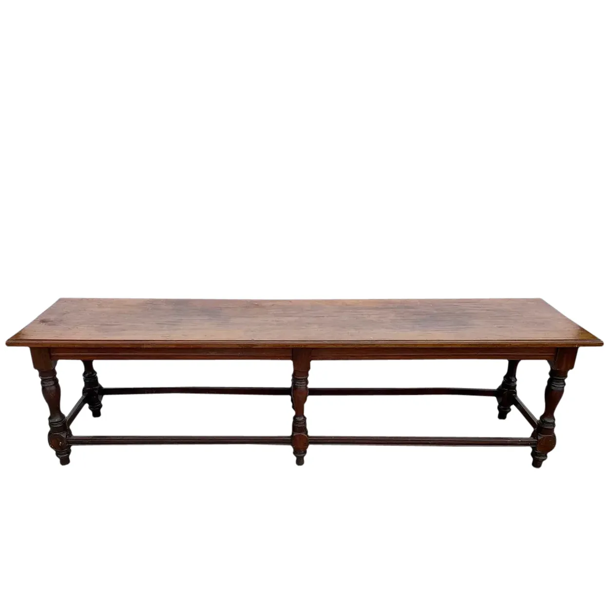 Large Anglo Indian Rosewood and Satinwood Bench / Low Table