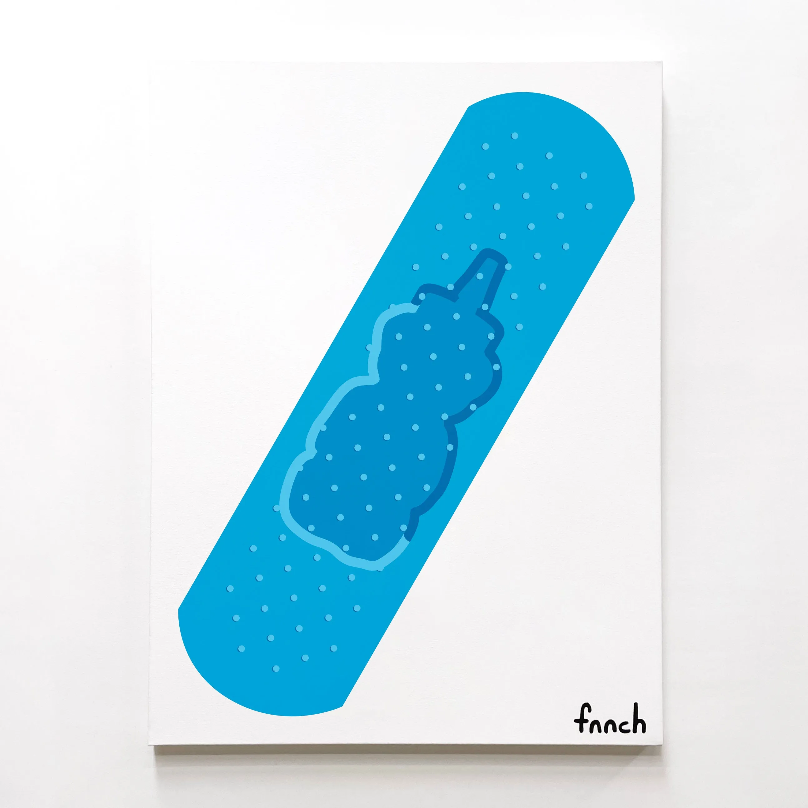 Large Bandaid Painting