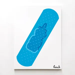 Large Bandaid Painting