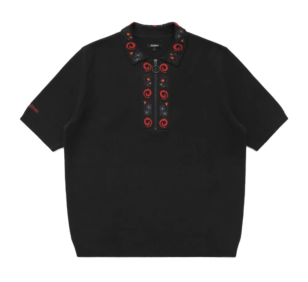 Laurent Jacquard Placket Polo
