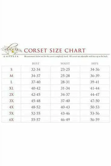 Lavish Black Cotton Overbust Corset