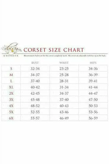 Lavish Black Lace Front Zipper Corset