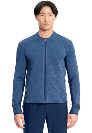 Lifestyle IN501A Men's Athletic Zip Front Jacket Navy