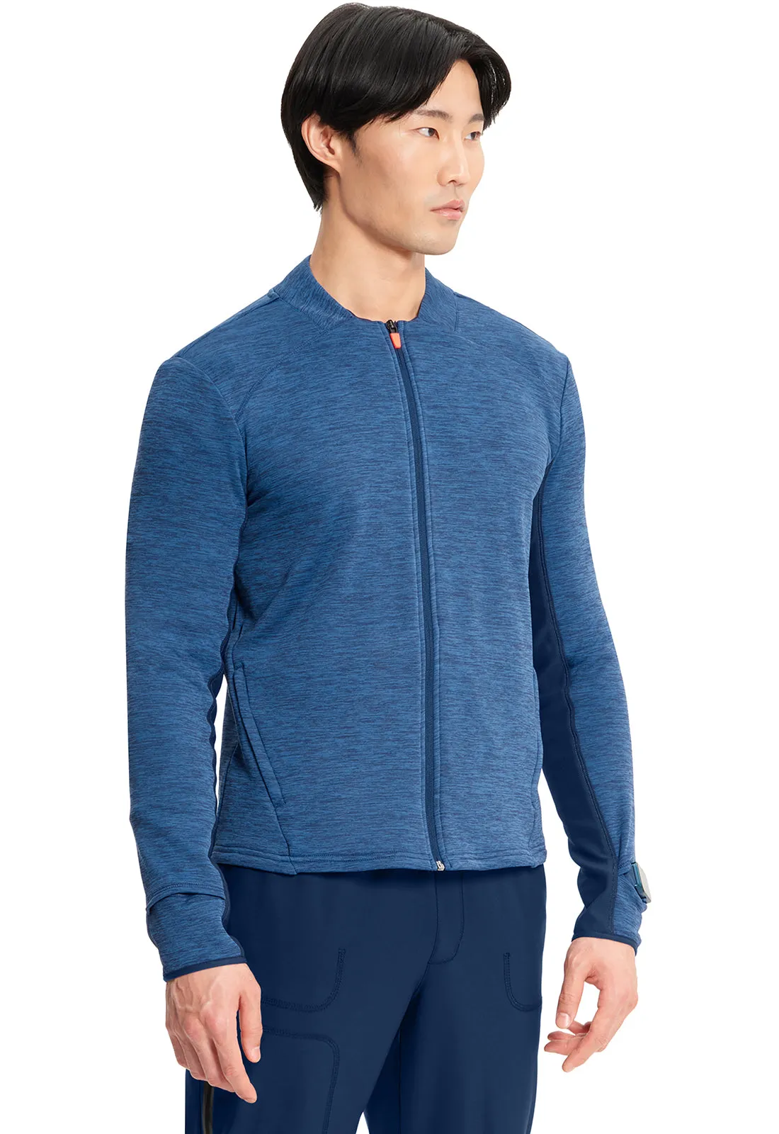 Lifestyle IN501A Men's Athletic Zip Front Jacket Navy