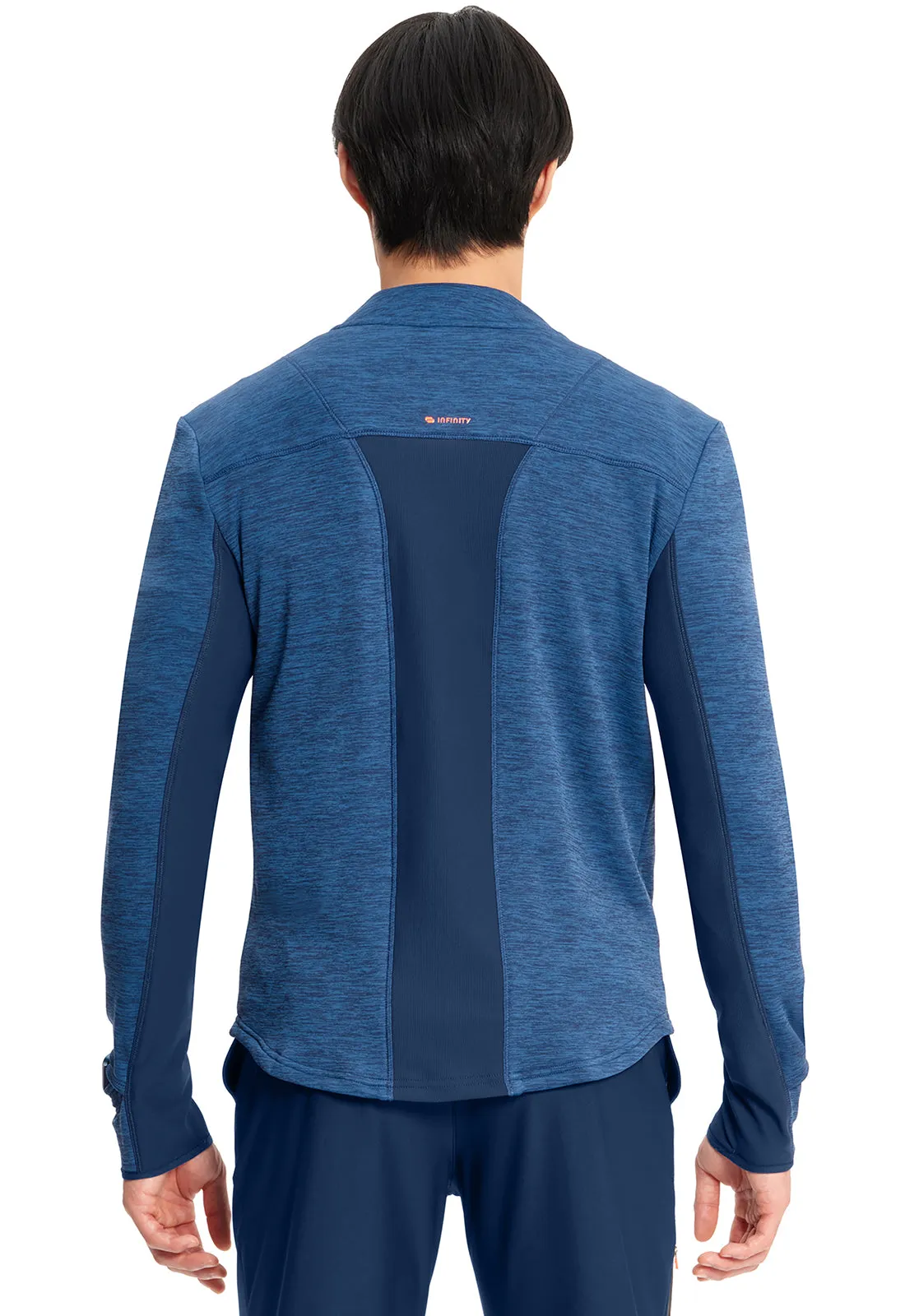 Lifestyle IN501A Men's Athletic Zip Front Jacket Navy