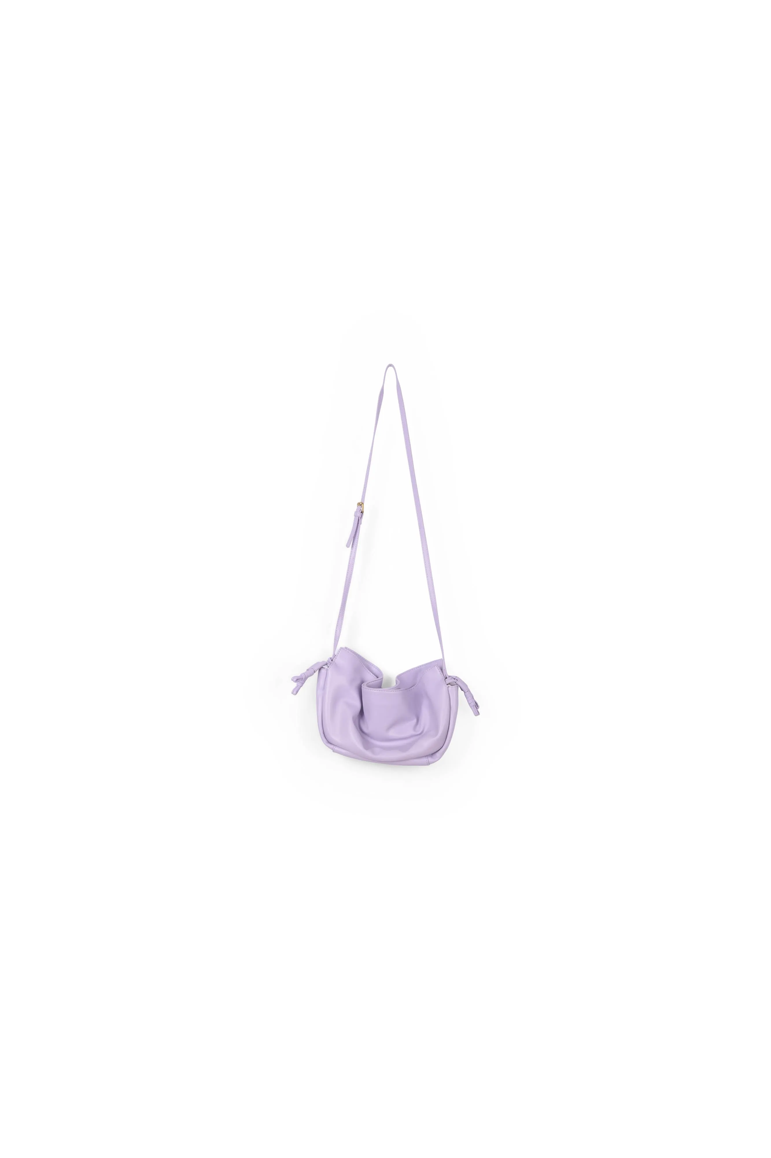 Lilac puffed shoulder bag