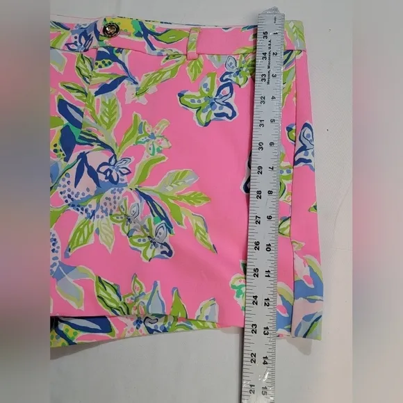 LILLY PULITZER CALLAHAN MULTI SQUEEZE THE DAY Women's Size 12 Floral Short