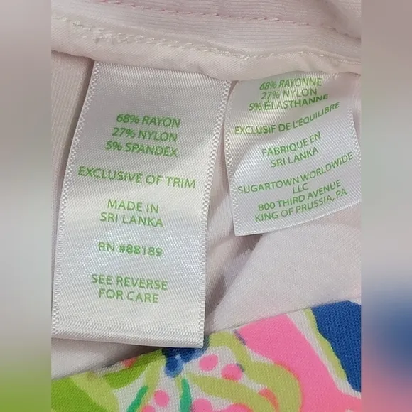 LILLY PULITZER CALLAHAN MULTI SQUEEZE THE DAY Women's Size 12 Floral Short