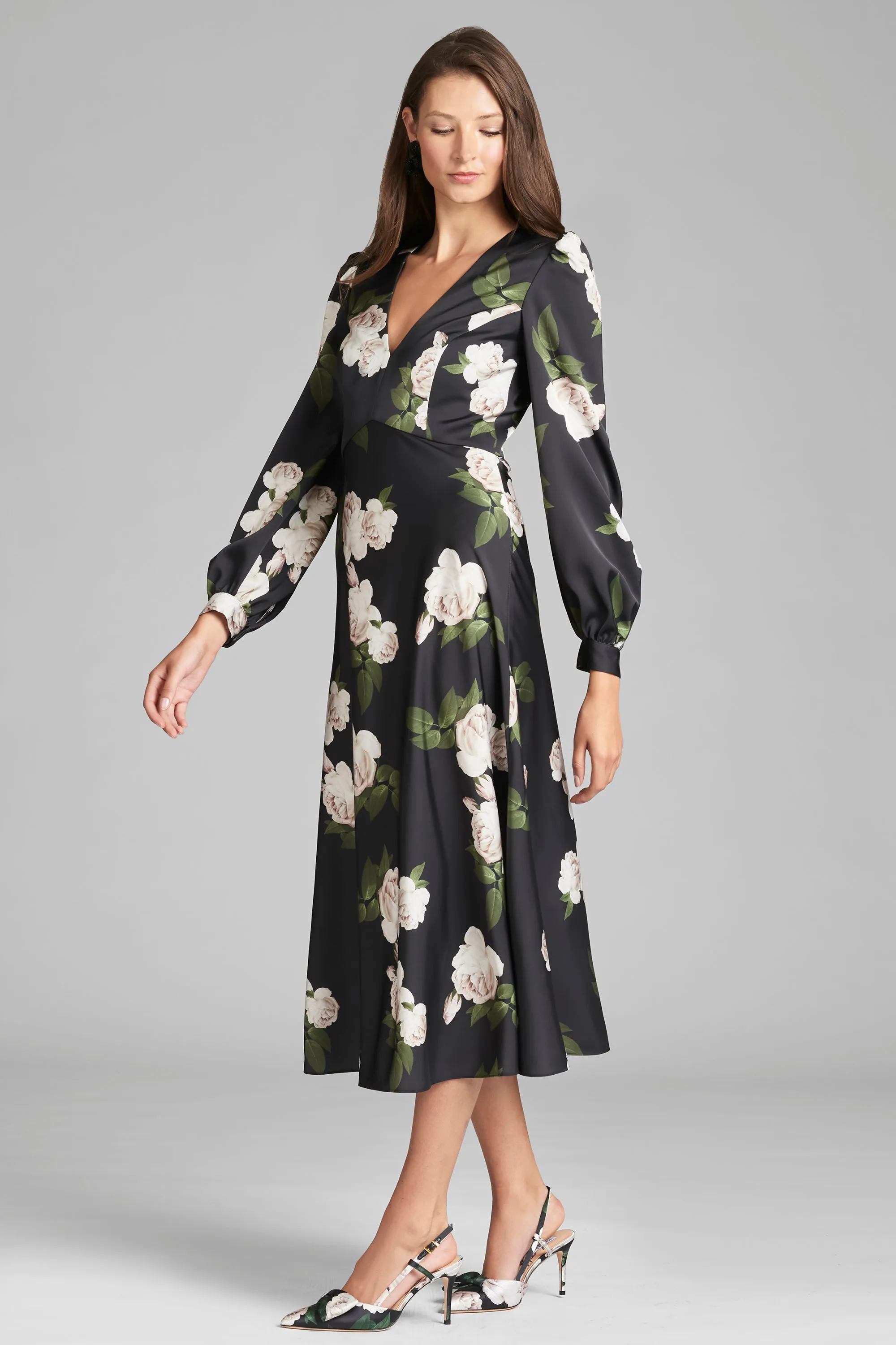 Lola Dress - Obsidian Blooms - Final Sale