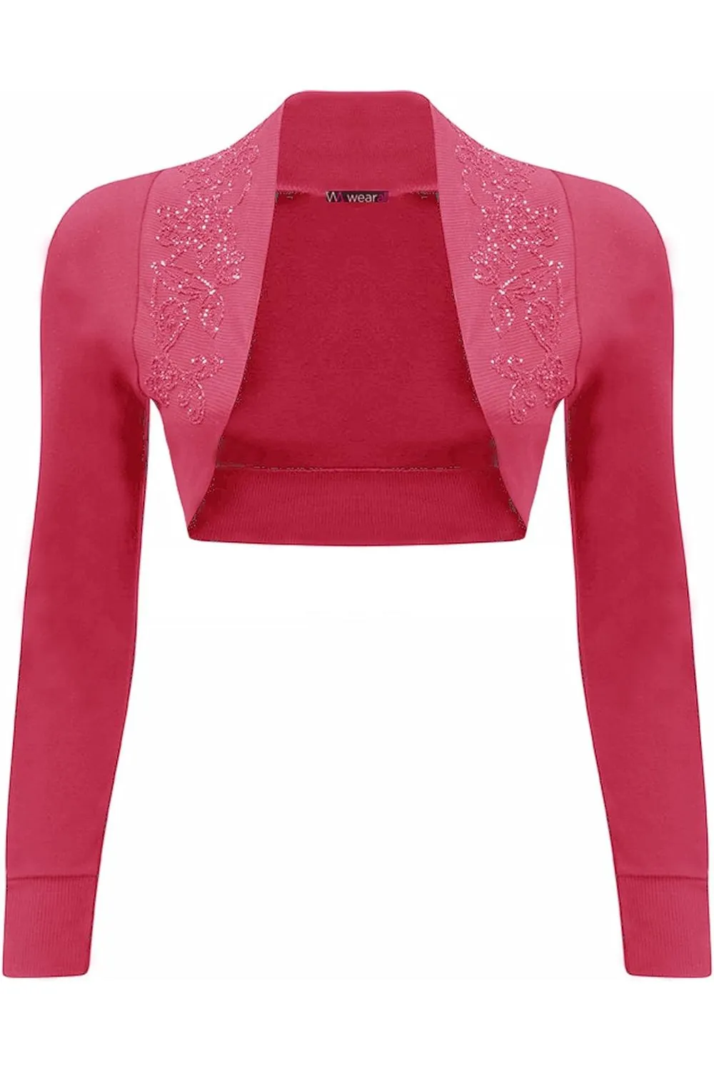 Long Sleeve Beaded Bolero Shrug