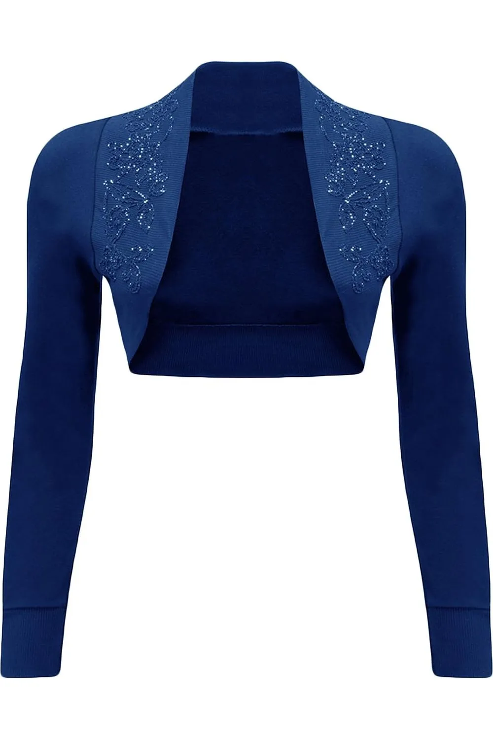 Long Sleeve Beaded Bolero Shrug