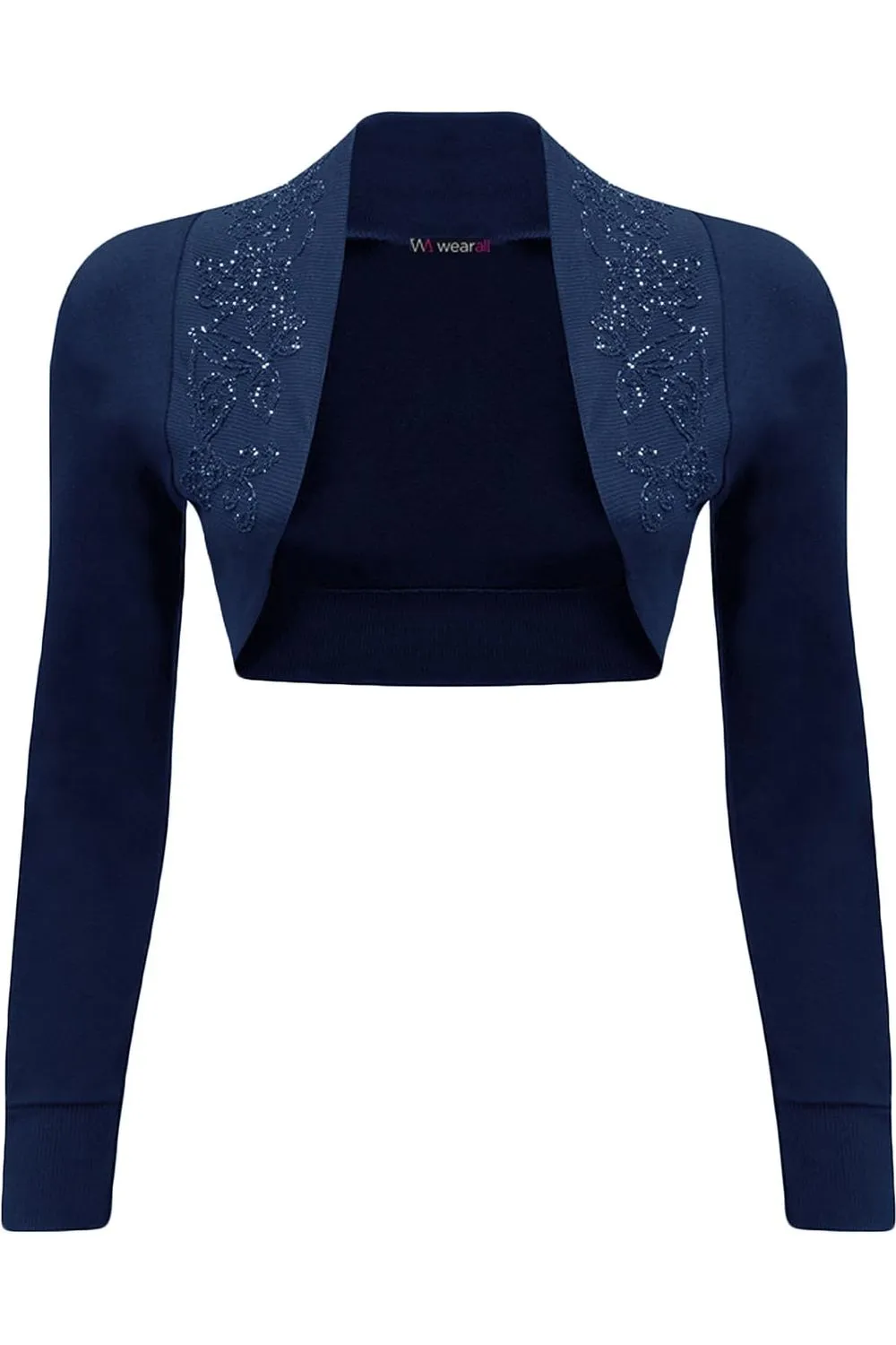 Long Sleeve Beaded Bolero Shrug