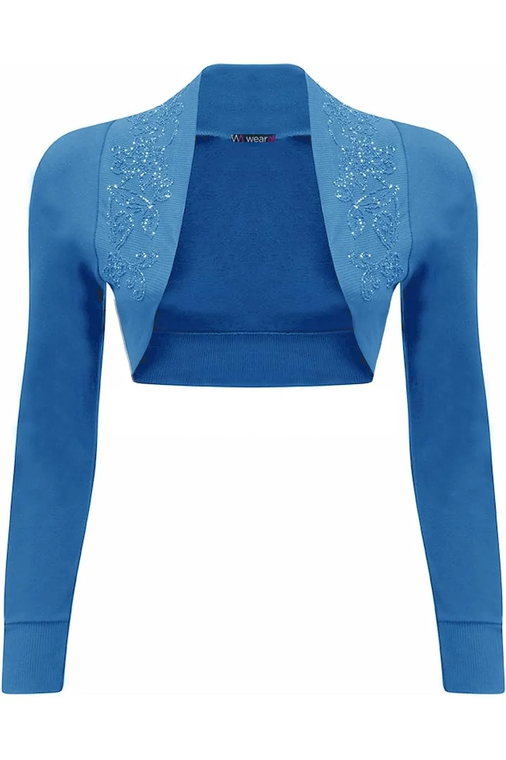 Long Sleeve Beaded Bolero Shrug