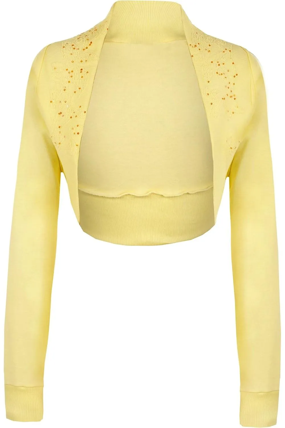 Long Sleeve Beaded Bolero Shrug