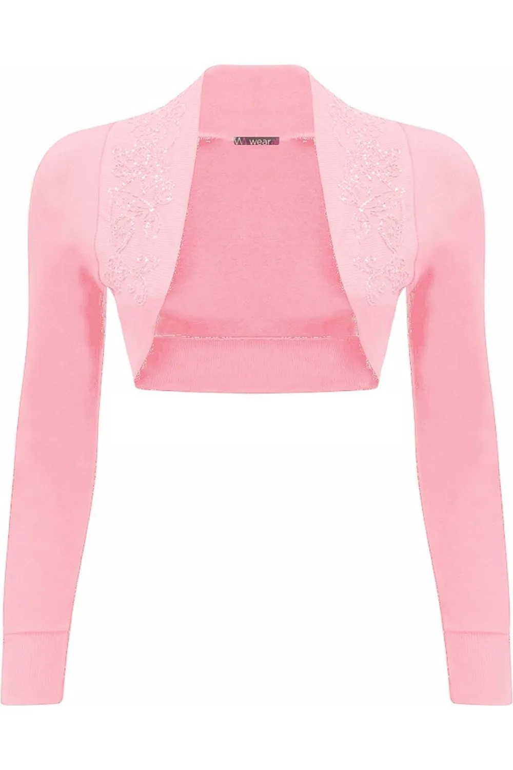 Long Sleeve Beaded Bolero Shrug